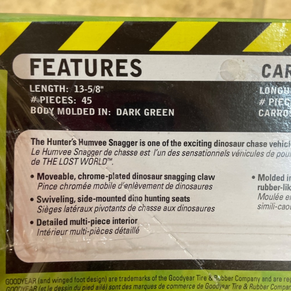 Hunter's Humvee Snagger SnapTite Revell Jurassic Park Model Kit The Lost World - Picture 4 of 5